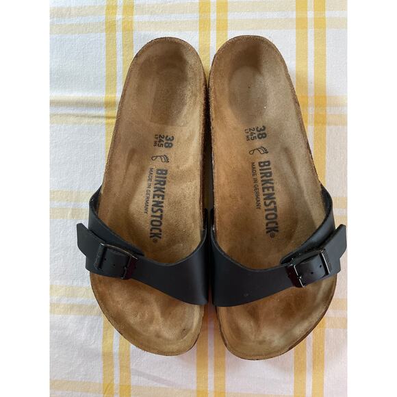 BRAND NEW BIRKENSTOCK MADRID BLACK SANDALS - Picture 11 of 14